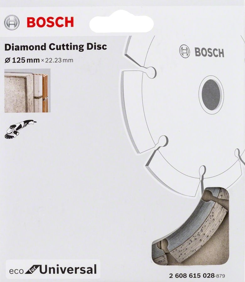 BOSCH - Ekonomik Seri Genel Yapı Malzemeleri Için Elmas Kesme Diski 125 mm
