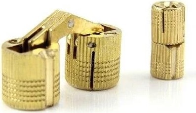 Silindir Masa Menteşesi Pirinç 12MM (2 Adet)