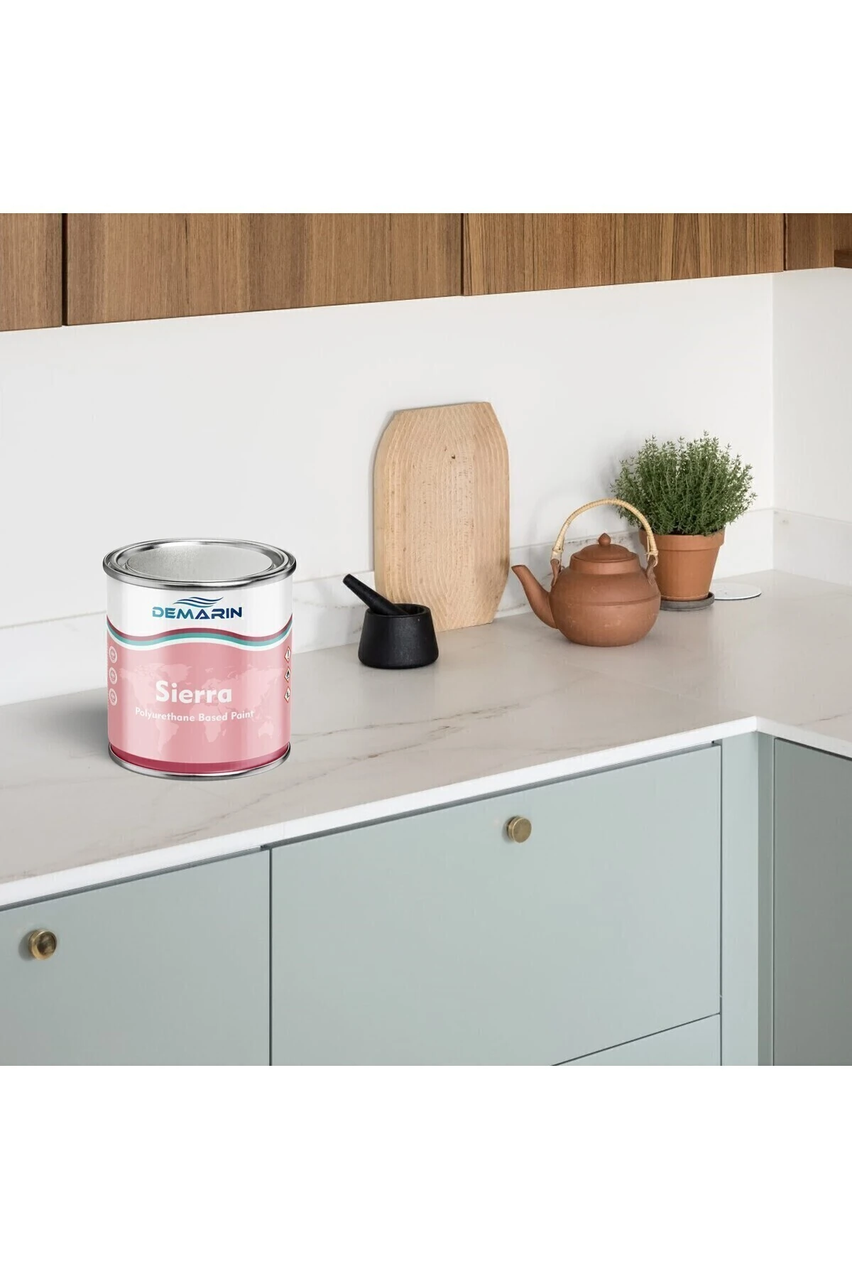 Sierra Tek Bileşen Fayans, Tezgah, Seramik, Mobilya, Zemin Boyası 3 Kg Renkler 2 Görseldedir