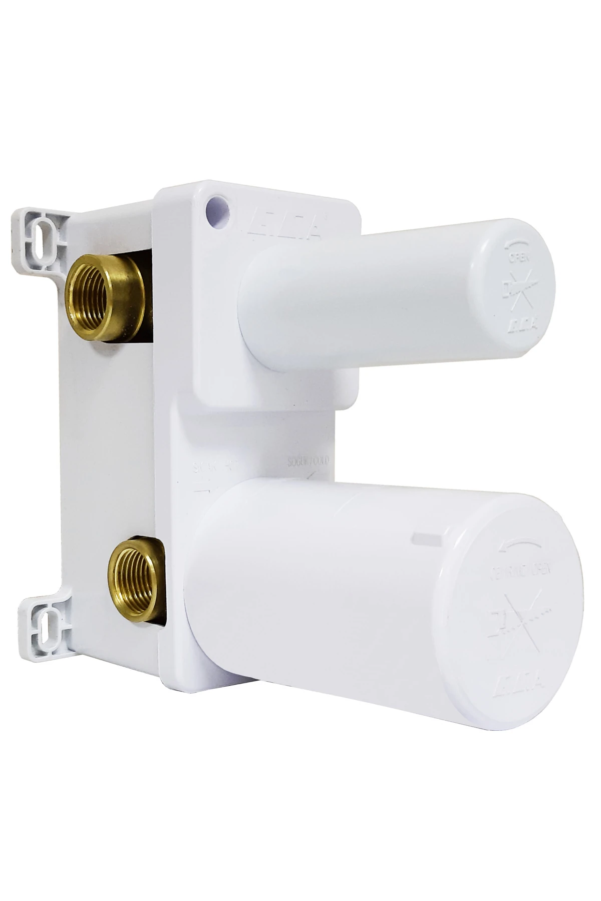 Luna Ankastre 2 Yollu Gömme Banyo Bataryası Altın Renkli Duş Seti Tüm Parçalar Dahil Tavandan