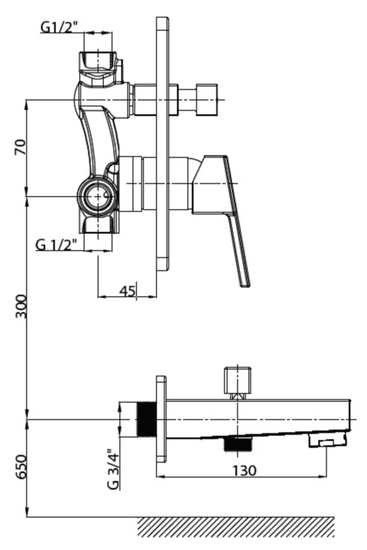 Tam Ankastre Duş Seti Ritmo