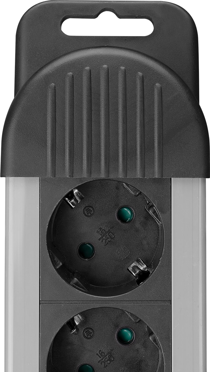 Swapp Spgks03 1.5M 3G1.5Mm2 900 Joule 3Lü Akım Kor. Gri Priz Çoklayıcı