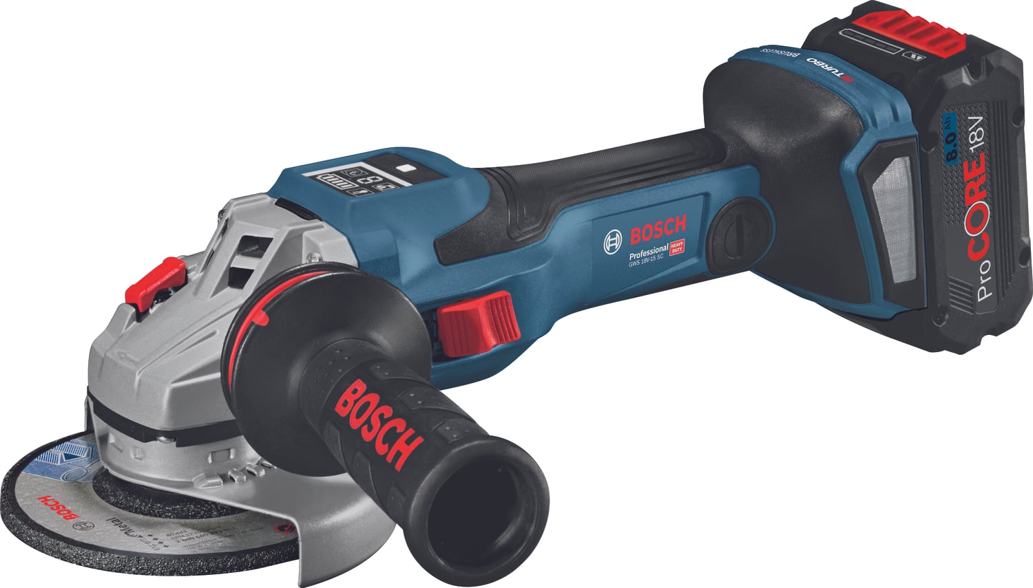 BOSCH Professional GWS 18V-15 SC BITURBO 18 Volt 8,0 Ah Taşlama Makinesi