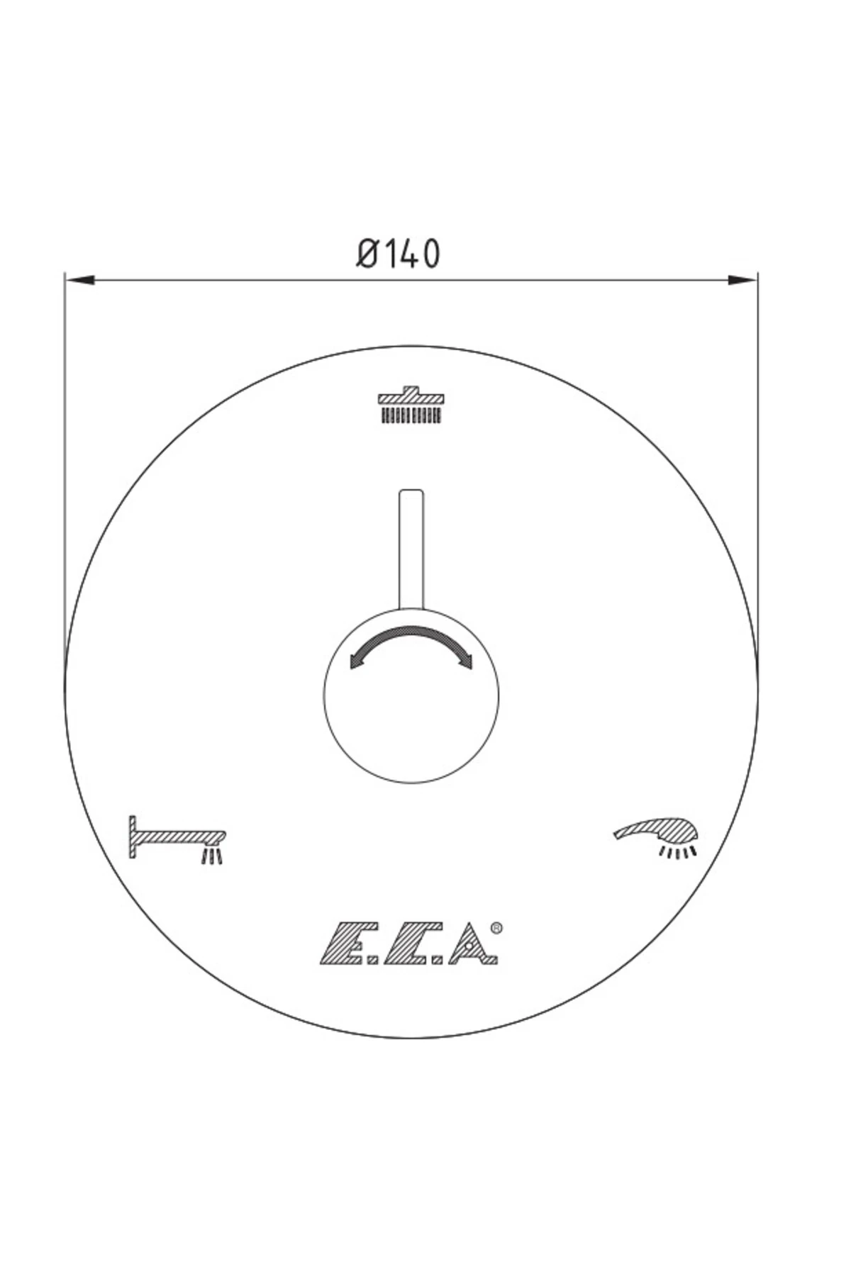 Ankastre Yön Değiştirici Sıva Üstü 3 Yollu 102167319-Y