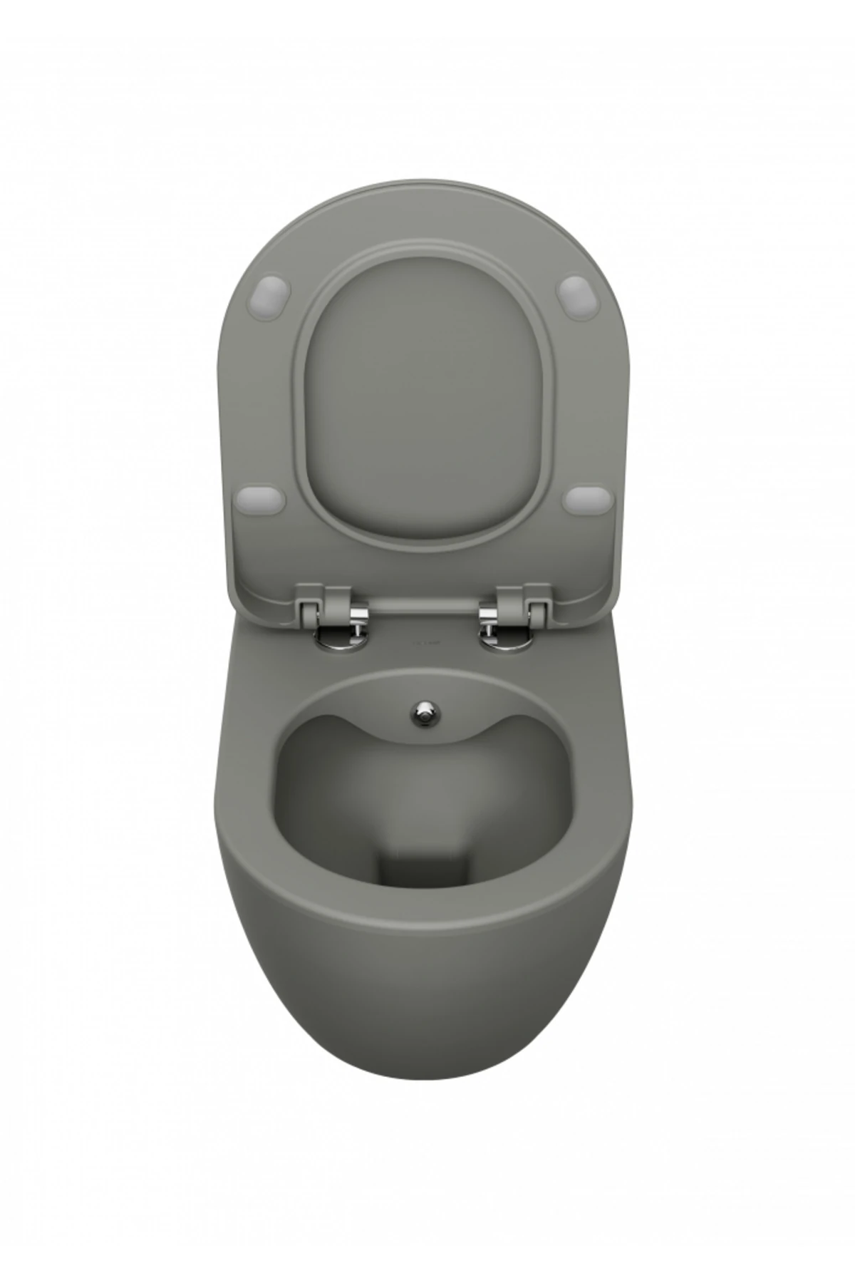 Free Rim-Off Duroplast Yavaş Kapanan Klozet Kapaklı Cool Grey Set