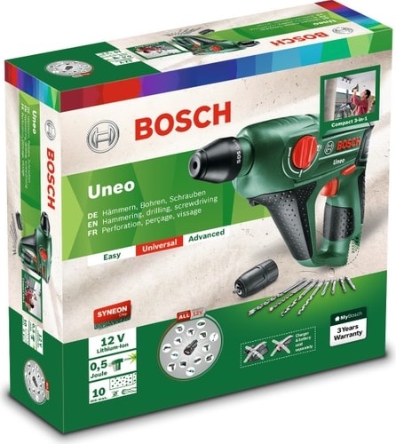 BOSCH Uneo 12 LI Baretool (Akü ve Şarj Cihazı Dahil Değil) Akülü Darbeli Delme/Vidalama Makinesi