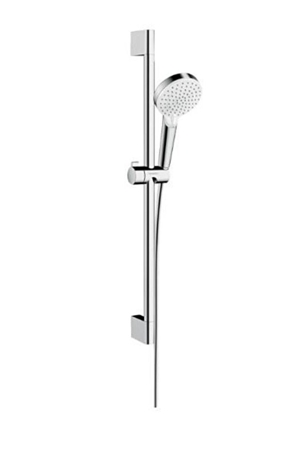 Crometta Duş Seti Beyaz-krom 1 Jet, Green, 6 Lt/dk, 65 Cm Duş Barı Ile
