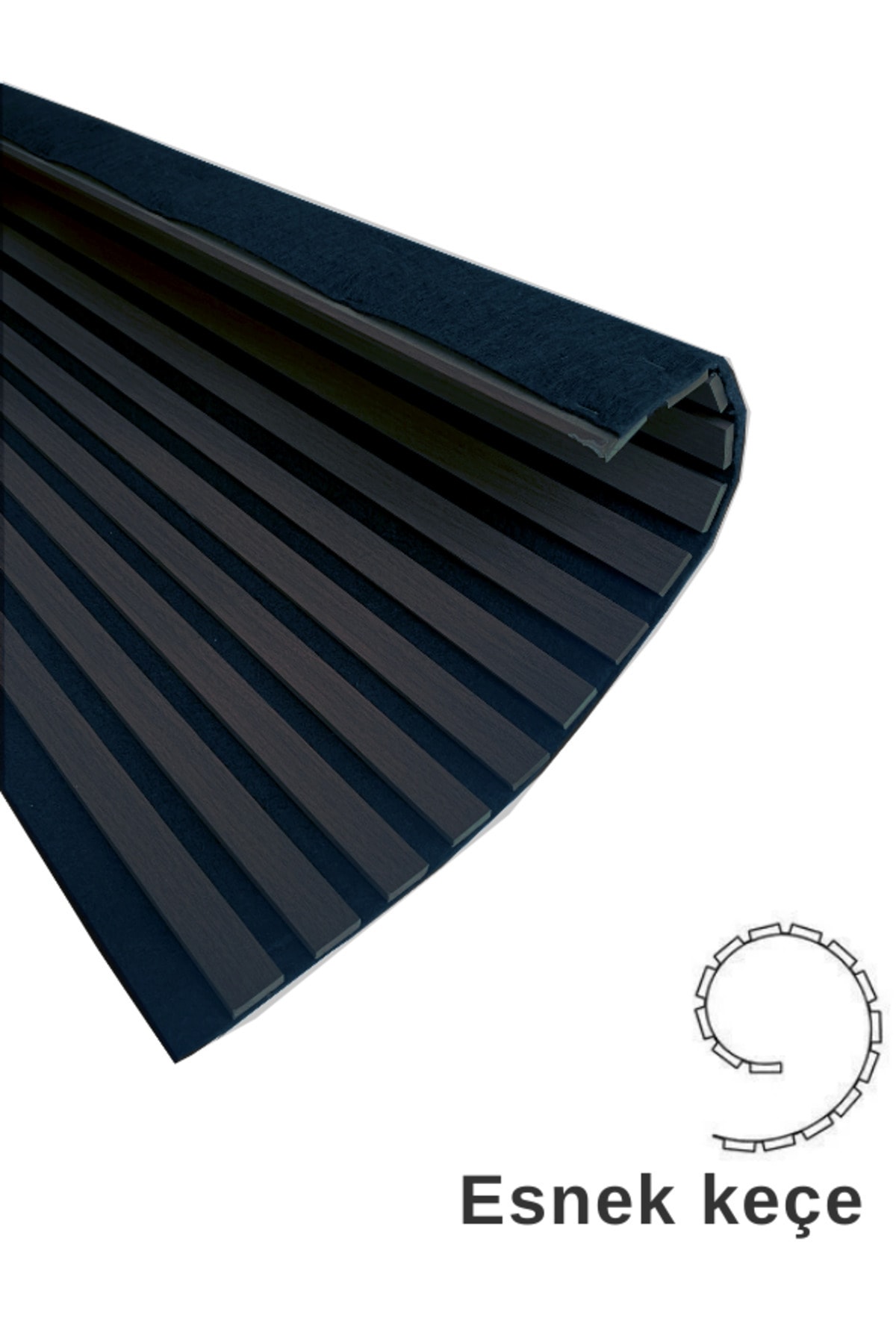 Mdf Ahşap Akustik Duvar Paneli 60x275 Cm - Siyah