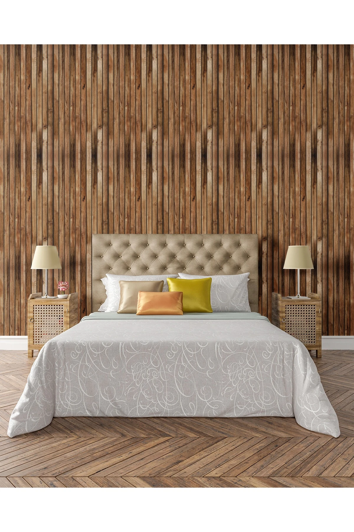 Ahşap Görünümlü Strafor Duvar Paneli 100x50 cm Lm - 01