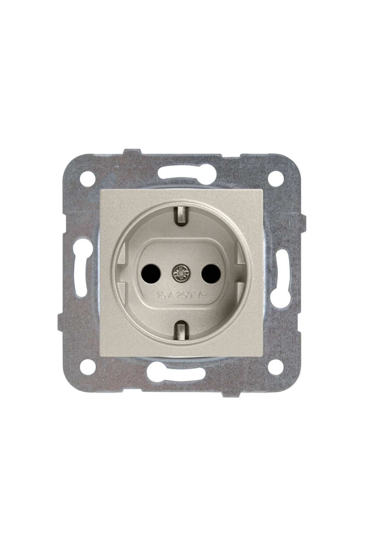 Viko Novella Topraklı Çerçevesiz Priz Bronz