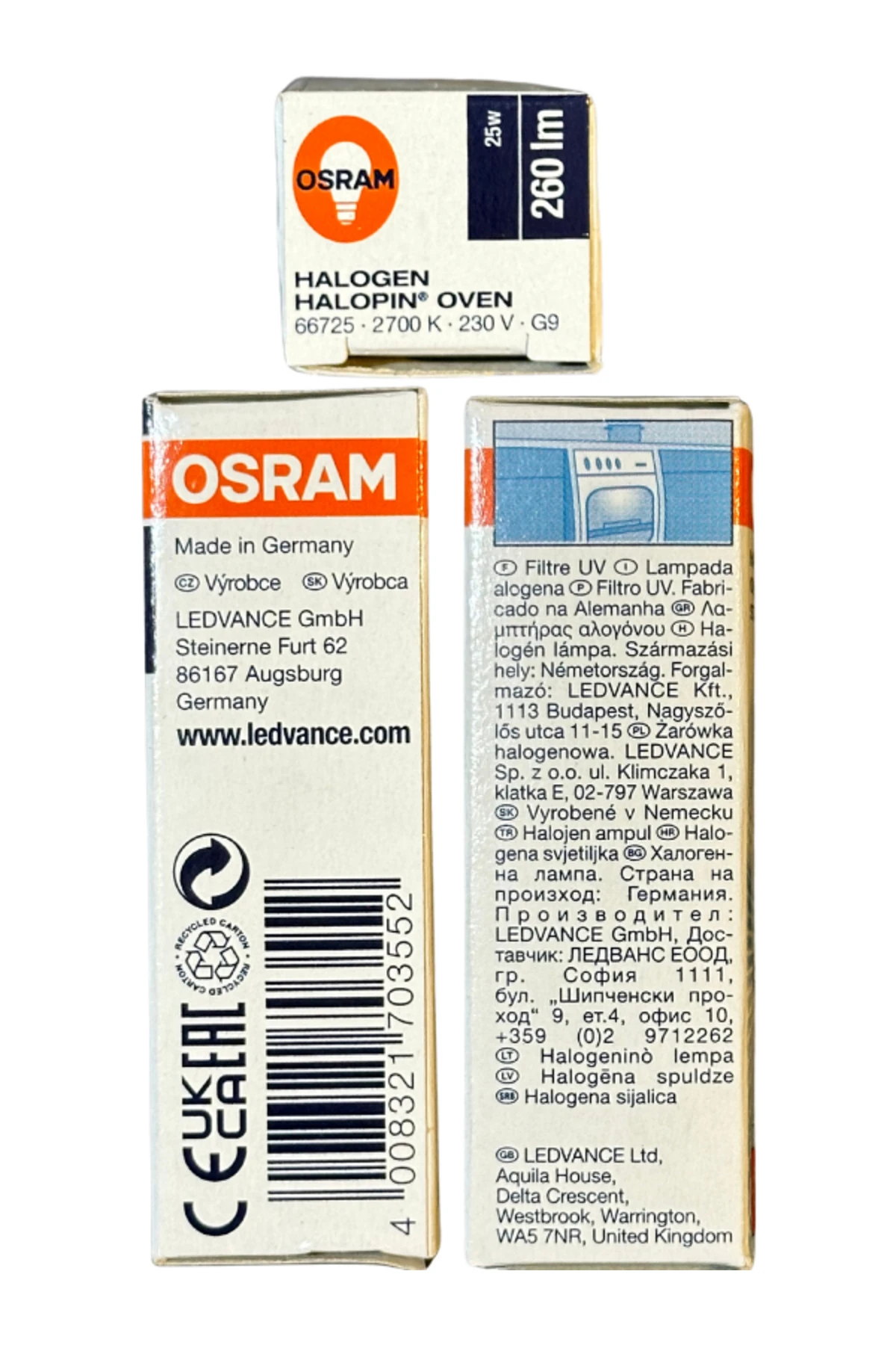 Halopin Oven 25W 2700K (Sarı Işık) G9 Duylu Halojen Fırın Ampulü (2 Adet)