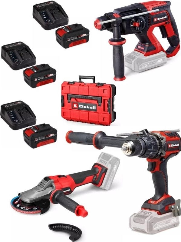 Tp-Hd 18/22 D Bl Tp-Cd 18/120 Li-I Bl Matkap Tp-Ag 18/125 F Li Bl Taşlama 3X4.0AH Akülü Kömürsüz Set