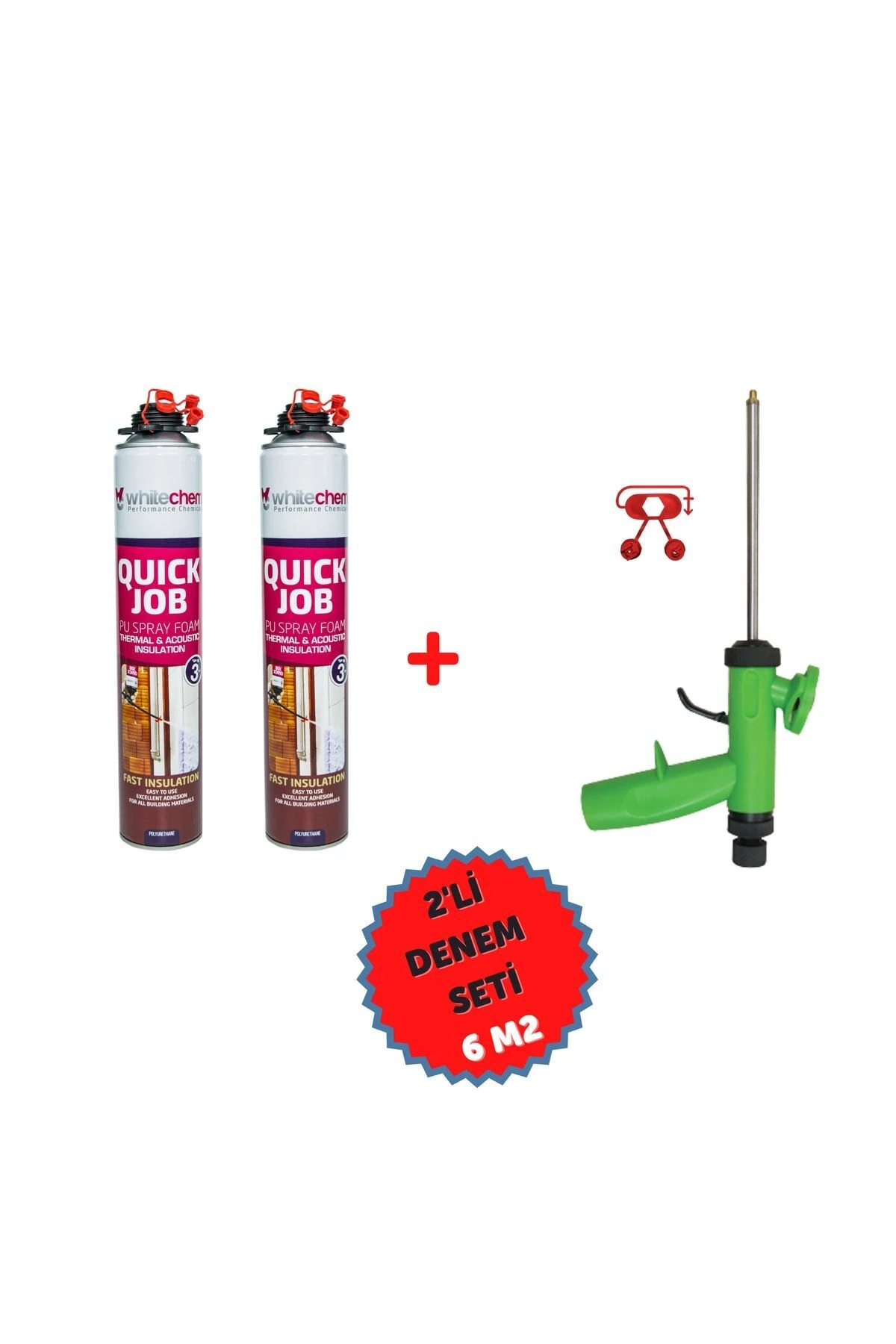 Yalıtüp Poliüretan Yalıtım Köpük 930grx2 Adet + 1 Adet Tabanca