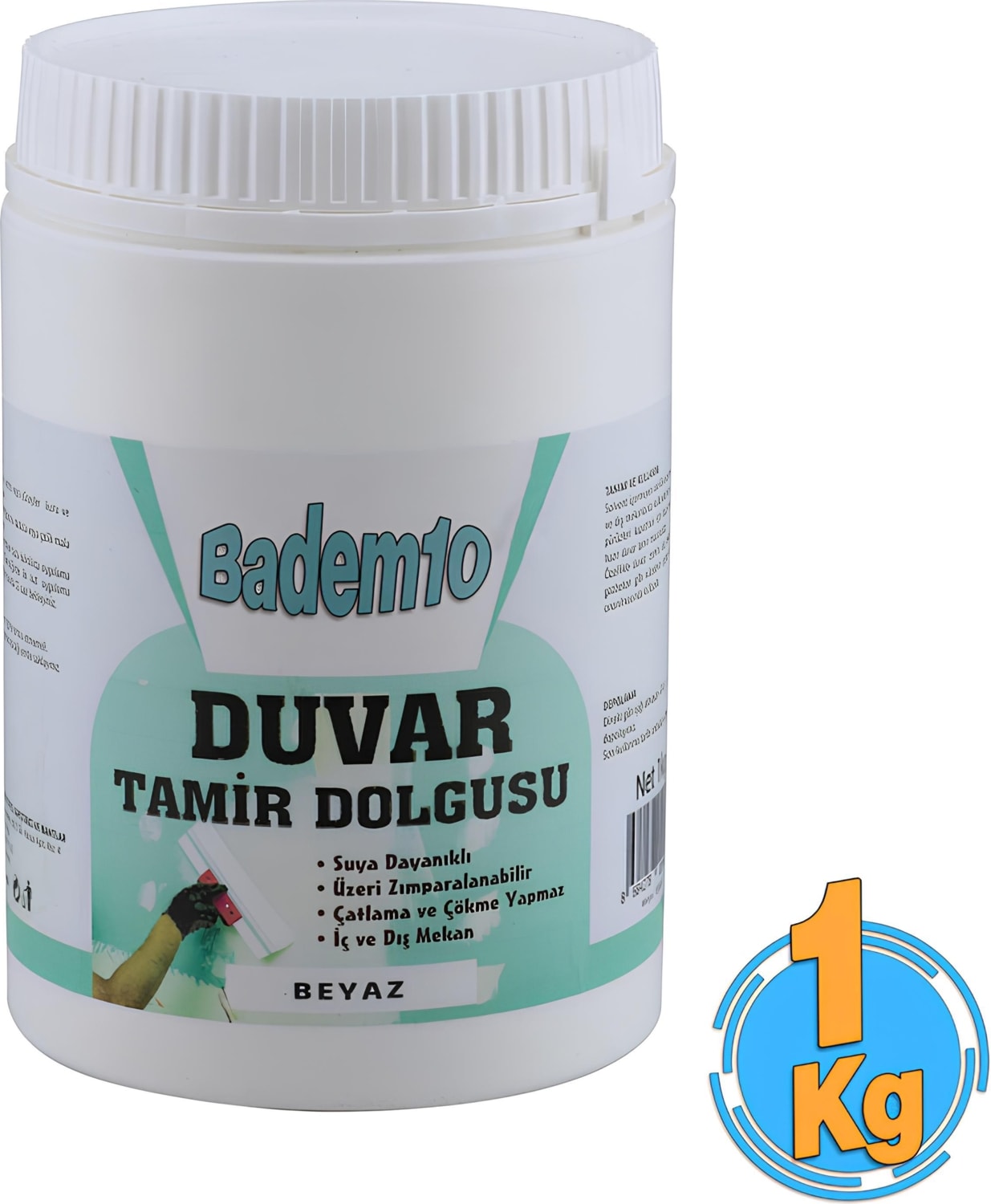 1 KG Duvar Tamir Dolgusu Macunu Zemin Alçı Sıva Derin Boşluk Doldurucu Sızıntı Önleyici Giderici