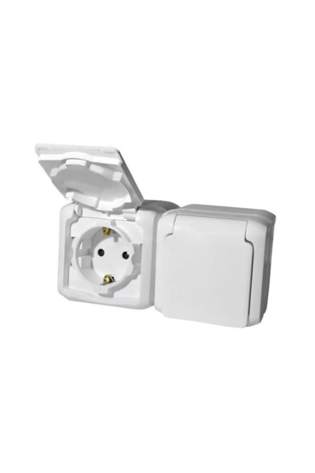 Palmiye Beyaz Nemliyer Topraklı Priz