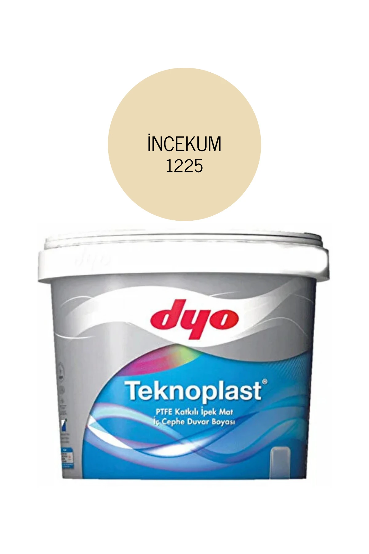 Dyo Teknoplast Ptfe Teflon Katkılı Iç Cephe Duvar B. Incekum 1225 2,5 Lt.