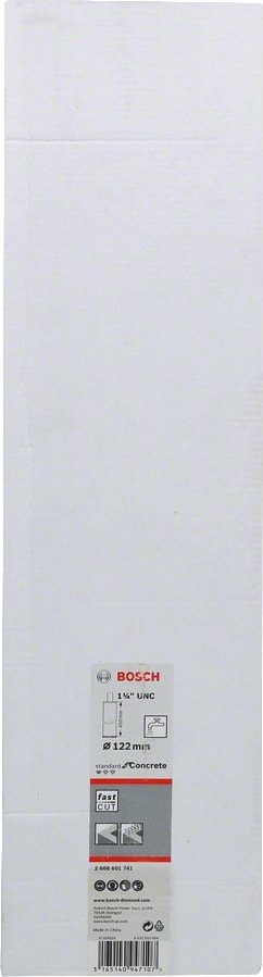 BOSCH - Standard Seri Beton Için 1 1/4'' Unc Girişli Sulu Elmas Karot Ucu 122MM