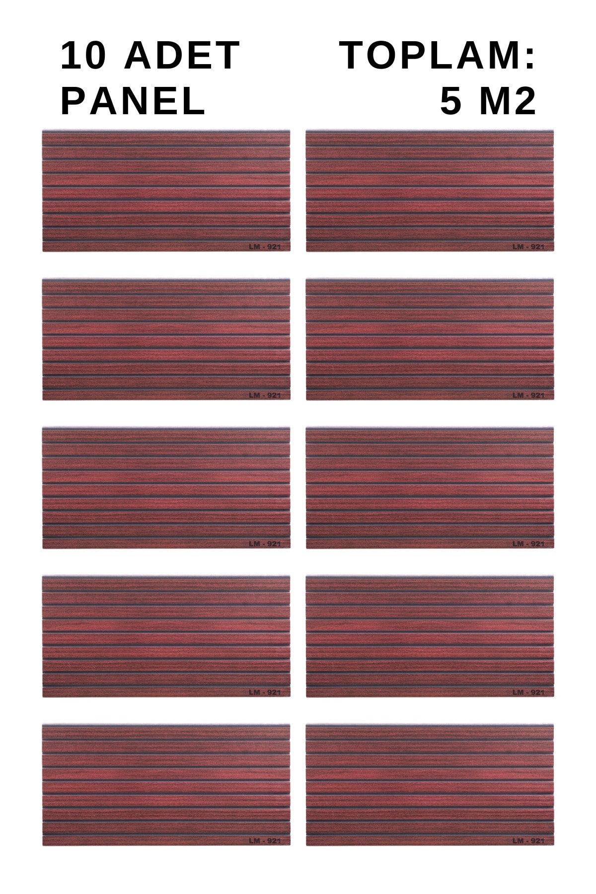 Ahşap Görünümlü Strafor Duvar Paneli 100x50cm LM-921