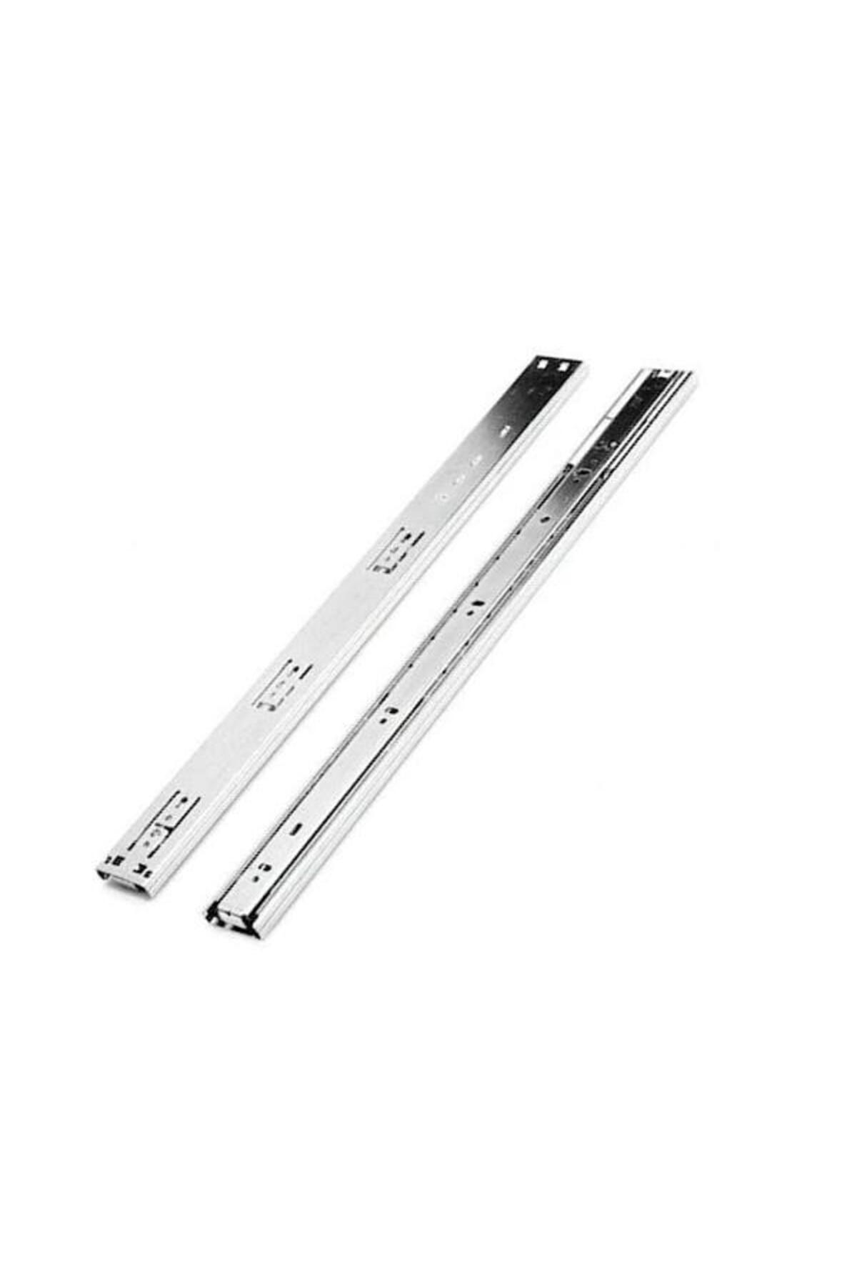 Galvanizli Teleskopik Çekmece Rayı 35x250