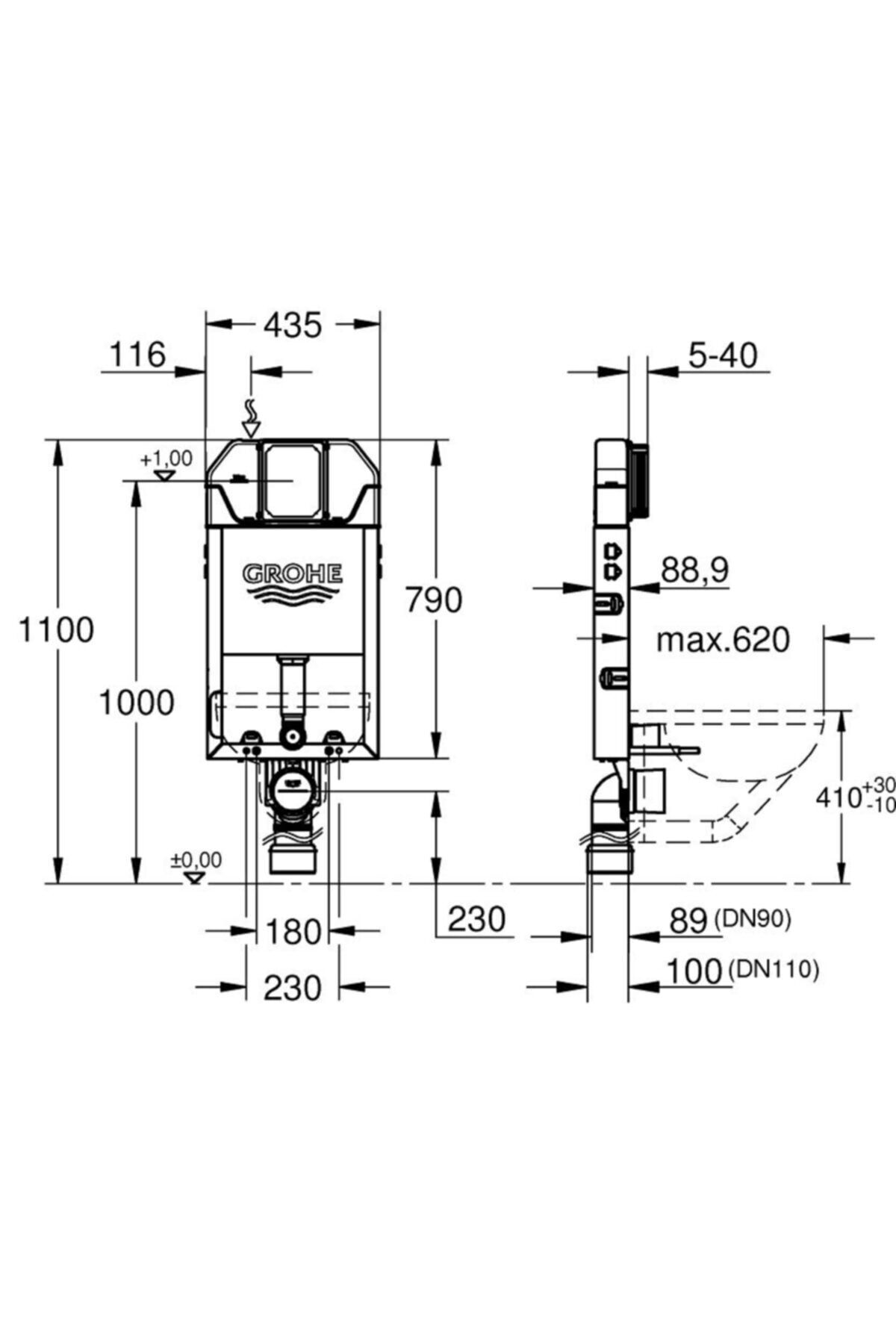 Uniset Gömme Rezervuar, Ince-39683000