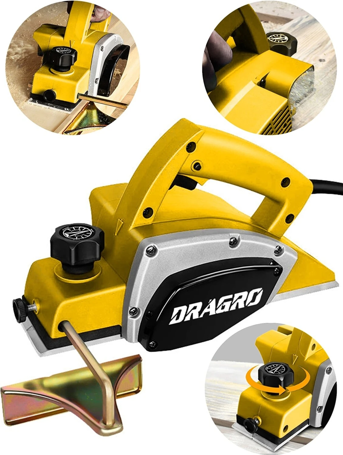 Alman Pro 4000 Watt Bakır Sargılı motor Korumalı Sistem Çift Bıçaklı Planya Rende makinesi