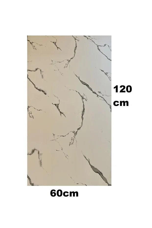 Alternatif Kaplama UV PVC Mermer Panel Calcatta 1 Adet 60x120cm Ev Ofis Otel Duvar Kaplama Paneli