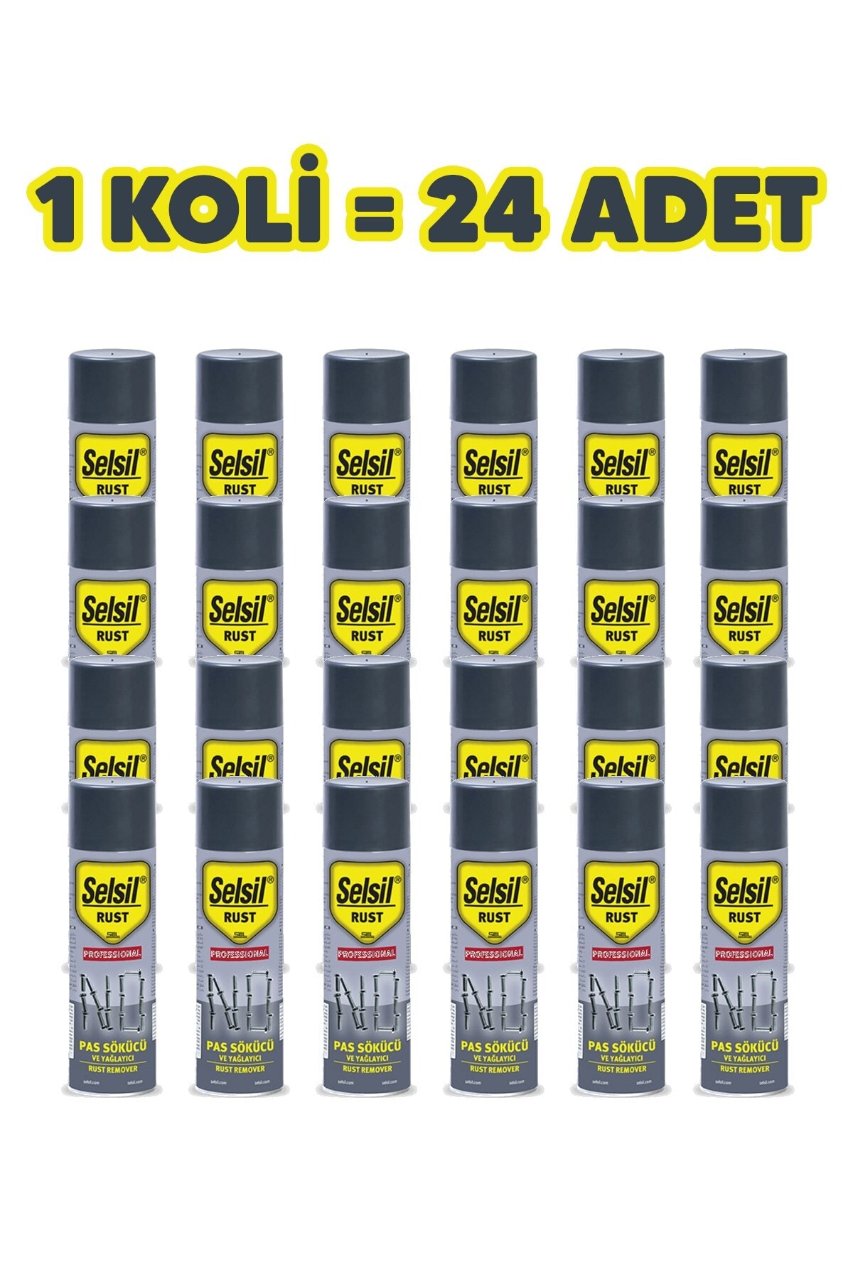SELSİL Profesyonel Pas Sökücü Ve Yağlayıcı 400 ml (1 KOLİ)