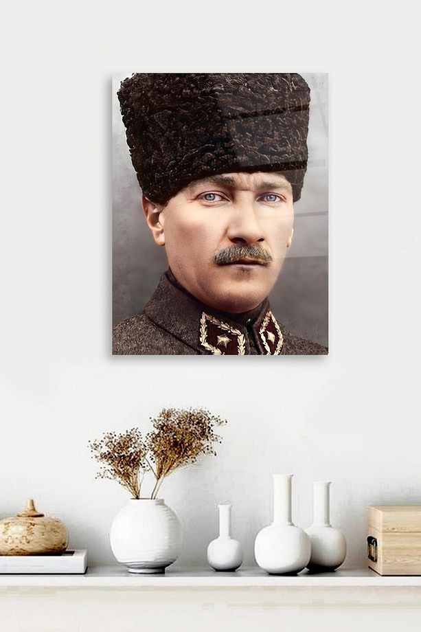 Mustafa Kemal Paşa Cam Tablo
