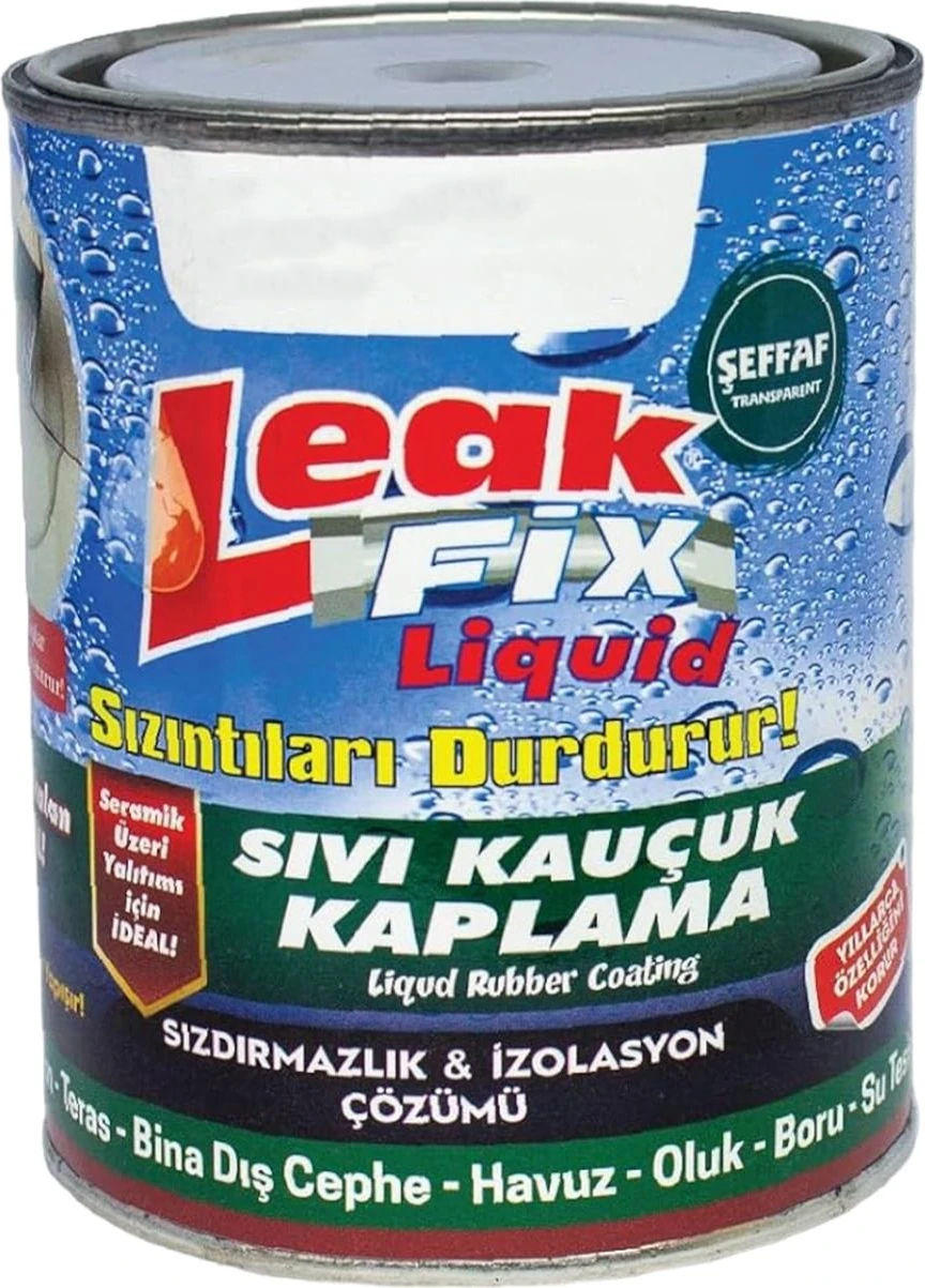 Şeffaf Leak Fix Liqid Su Sızıntı Durdurucu Sıvı Kauçuk Kaplama Izalasyon Sızdırmaz Yalıtım 700 gr
