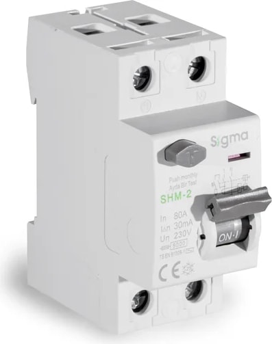SHM2080030-SHM 2p 30MA 80A 6ka Kaçak Akım Koruma Şalteri (Kaçak Akım Rölesi)