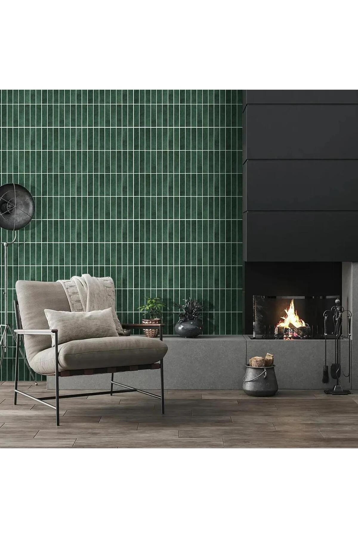 3d Yapışkanlı Duvar Kaplama Paneli Mutfak Banyo Salon Ofis 30×30cm Zümrüt Yeşili Epoksi 1 Adet