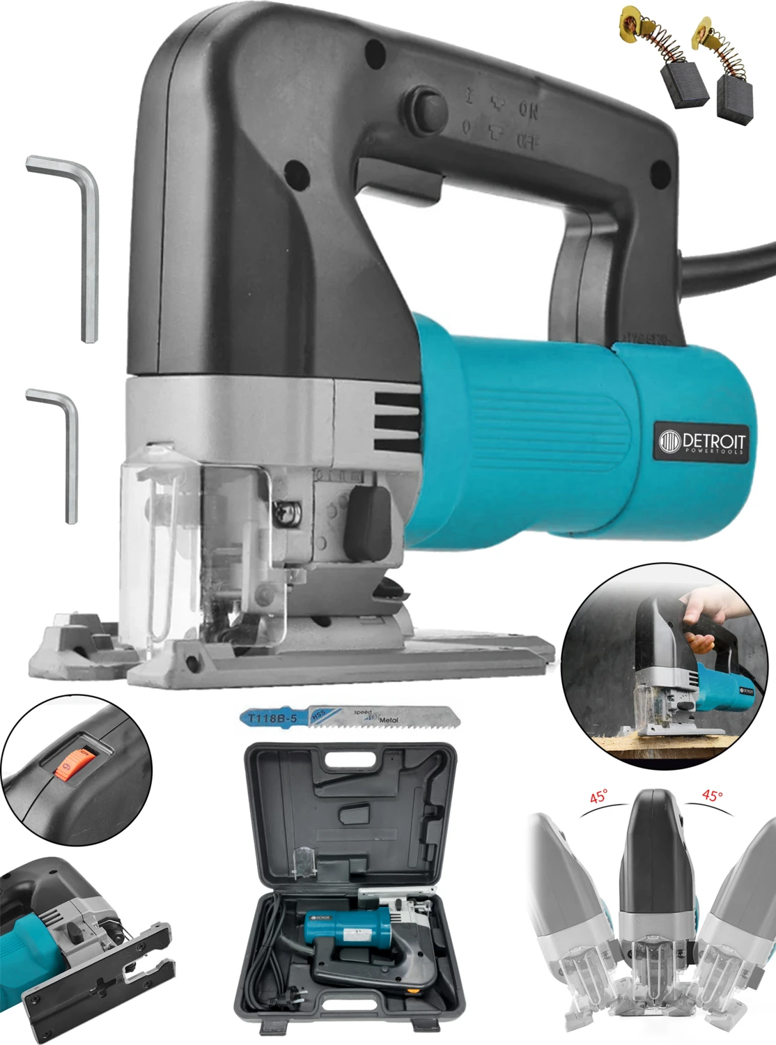 Metal Şanzuman 6 Kademe Devirli Lazerli Otomatik Dekupaj Testere -Itly Style Series