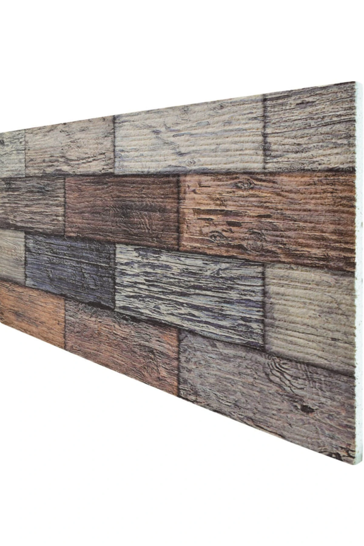 5 Adet X Ahşap Desenli 3 Boyutlu Renkli Strafor Köpük Duvar Kaplama Paneli (wd-702)