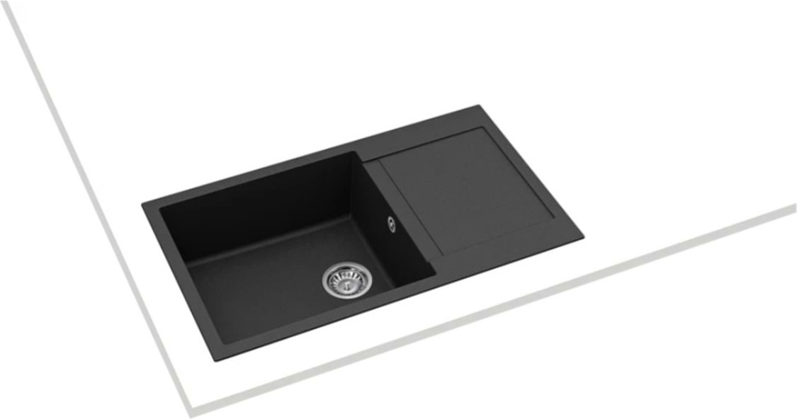 Clivo 60 B-Tq 1b 1d Siyah Granit Eviye 115350005
