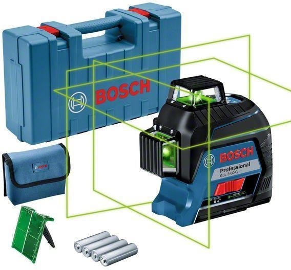 BOSCH Gll 3-80 G Yeşil 360 Derece Lazer Terazi