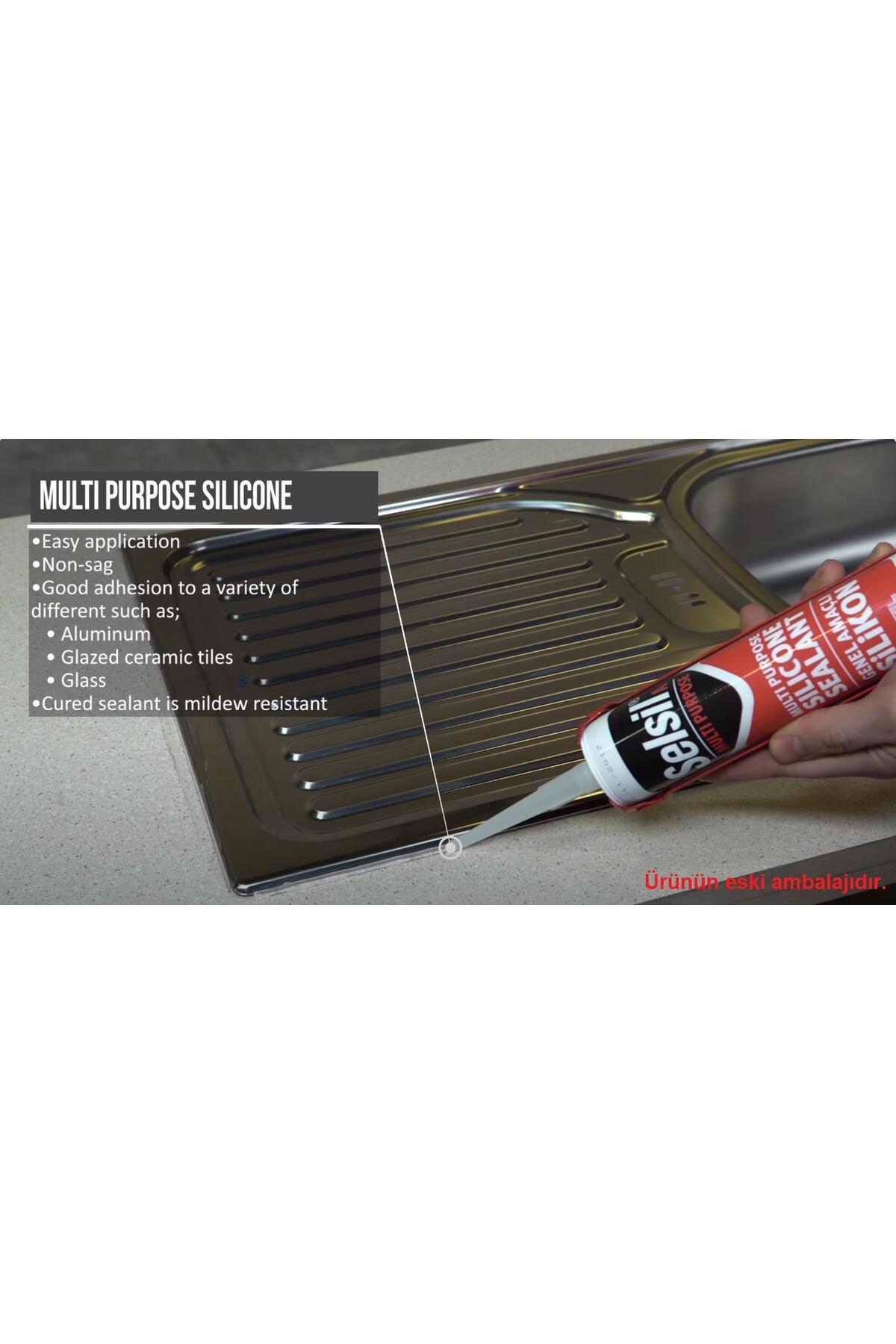 Genel Amaçlı Silikon KAHVERENGİ 322 gr. - 5 Adet