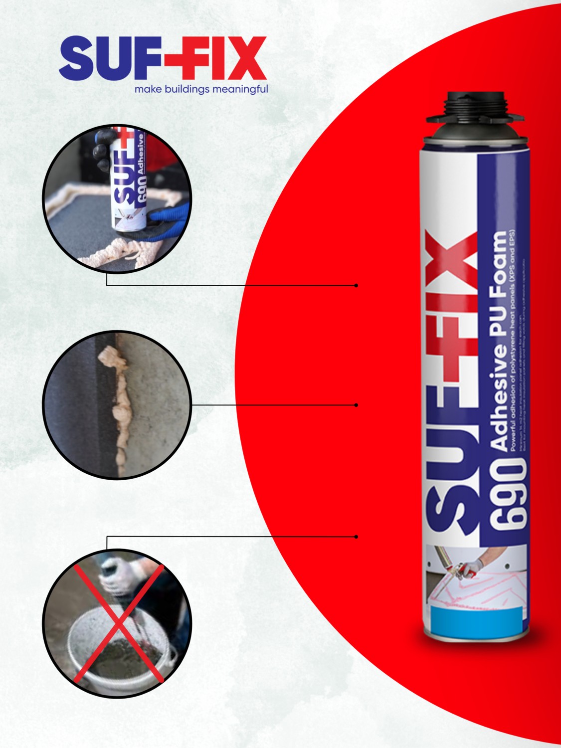 690 B1 Yangın Dayanımlı Pu Montaj Köpüğü 750 ml – Tabancalı