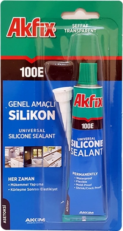 100 E Genel Amaçlı Şeffaf Silikon