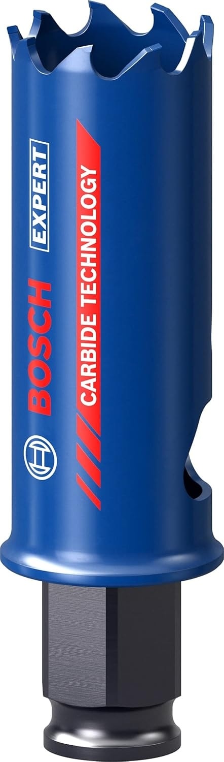 BOSCH Professional 1x Expert Tough Material Delik Açma Testereleri (Metalli Ahşap, Tuğla, Yumuşak Döşemeler, Paslanmaz Çelik Saclar, Plastik, Ø 25 Mm, Aksesuar Darbeli Matkap/vidalama)