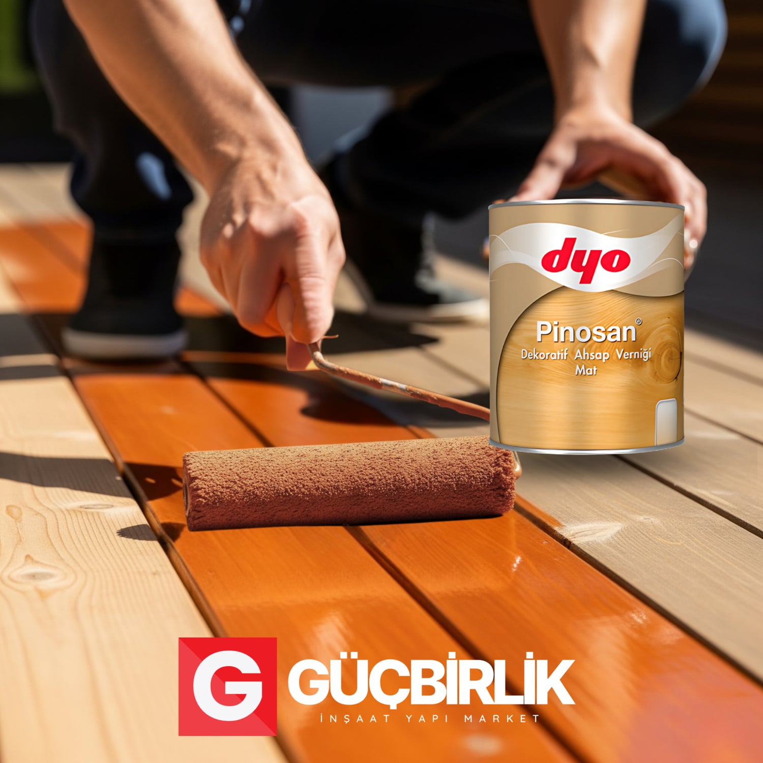 DYO Pinosan Dekoratif Ahşap Koruyucu Vernik Mat 0,75L - 2,5l | Iç ve Dış Mekan Kullanımına Uygun