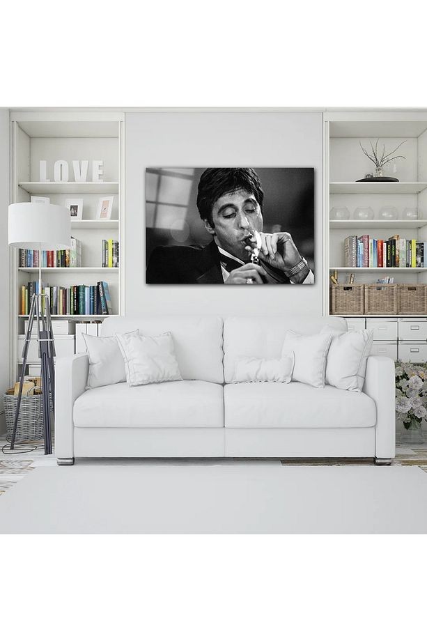 Tony Montana Sinema Ve Ünlüler Cam Tablo #PCT0409