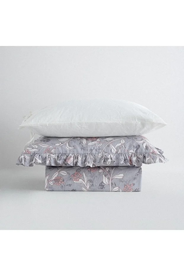 Ladin Çift Kişilik Nevresim Takımı %100 Pamuk Ütü Istemeyen Baskılı 200x220 Cm