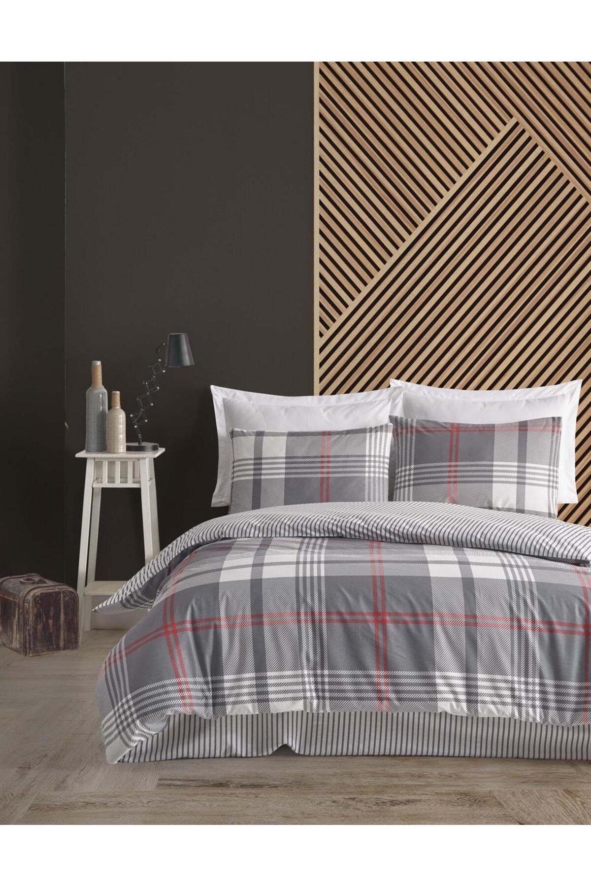 Çeyizlik %100 Cotton Çift Kişilik NOBBY Creaforce Nevresim Takımı "ÖZEL KARTON KUTUSUNDA"