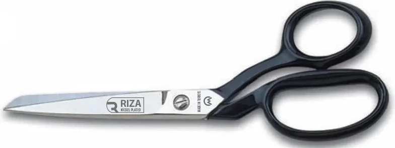 A4115-7 Tekstil / Yatık Regula Makası Makası No: 7 Inç / 17,78 cm - Nikel Kaplama, Siyah Saplı