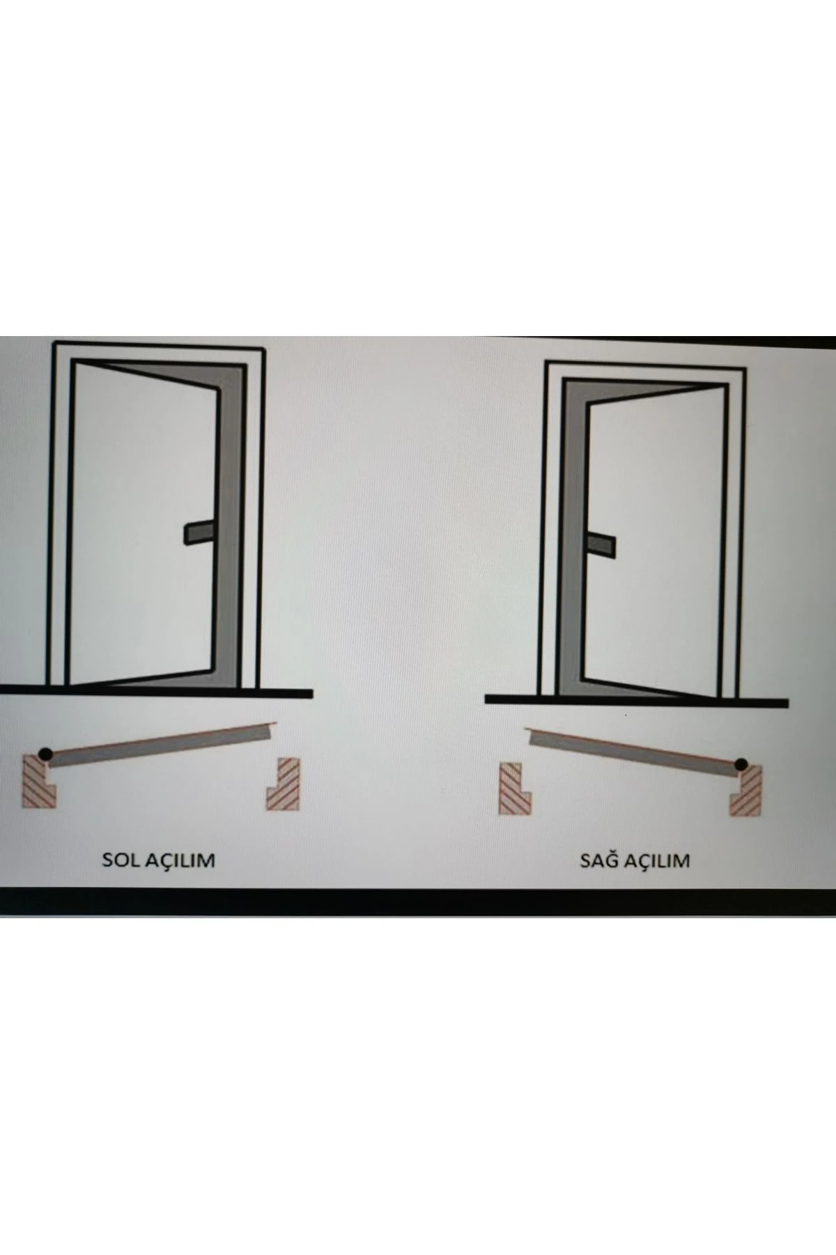 ÇELİK KAPI Sağ doğal ahşap