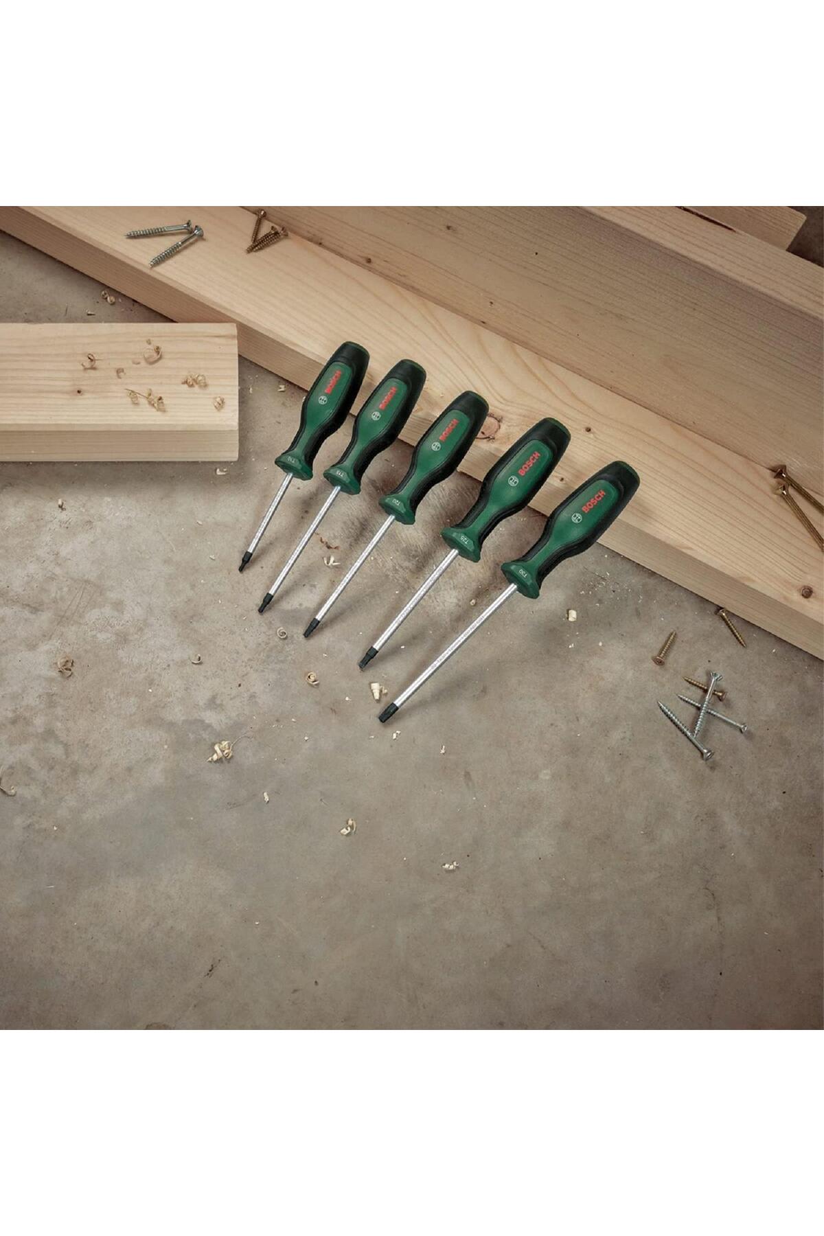BOSCH Torx Tornavida Seti 5 Parça 1600 A02 BX6