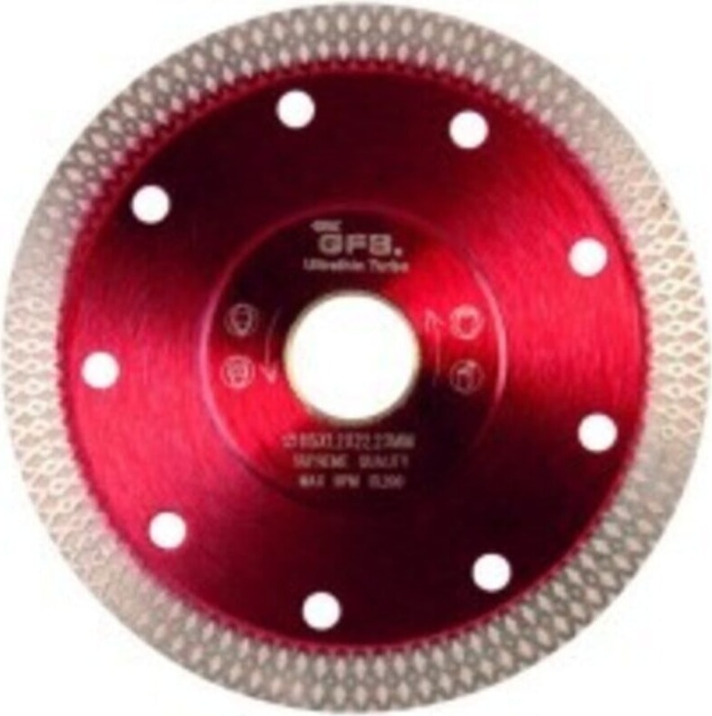 Hassas Kesim Ince Turbo Elmas Seramik - Çapraz Kesim Fayans 115 mm