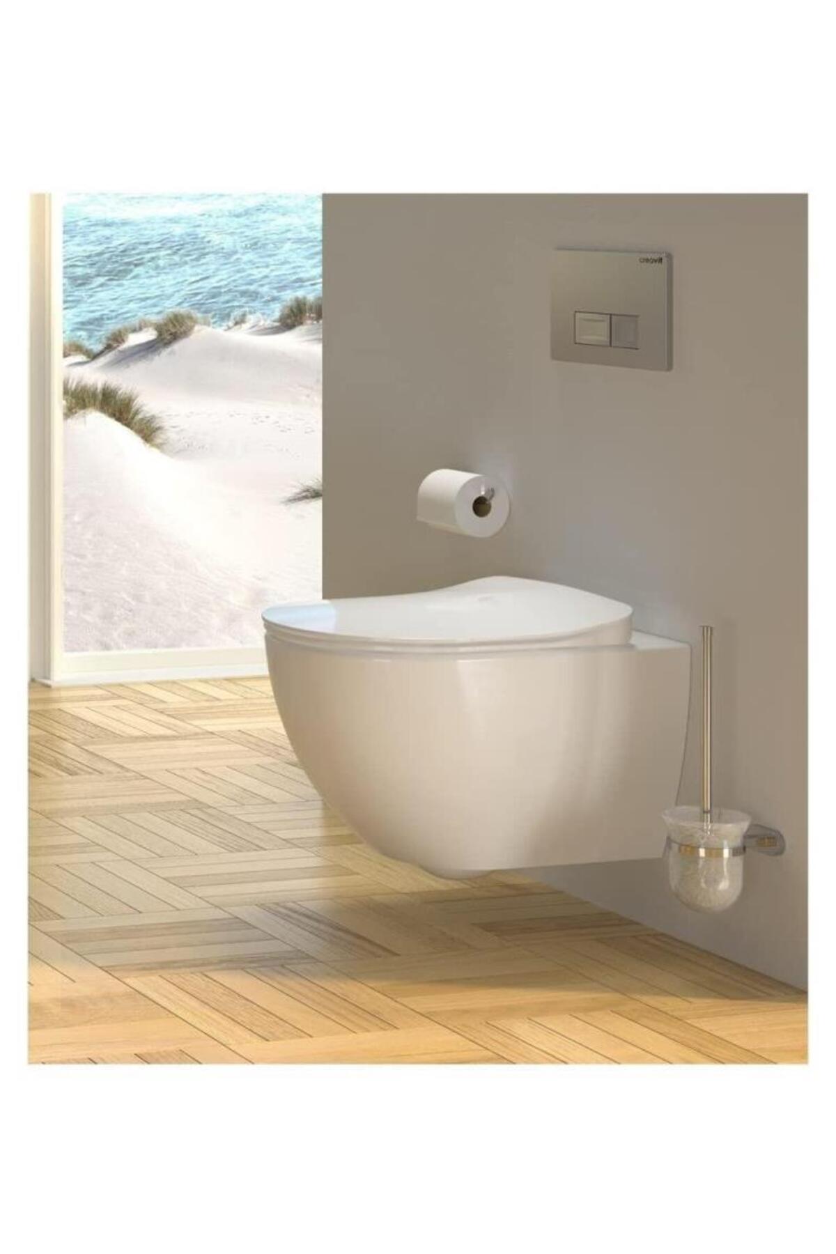 Free Rim-Off Asma Klozet + Yavaş Kapanır Kapak + Gömme Rezervuar