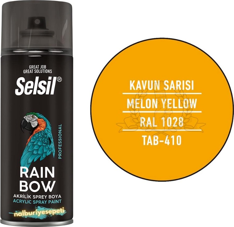 Rainbow Akrilik Sprey Boya Kavun Sarı 400 ml - RAL1028