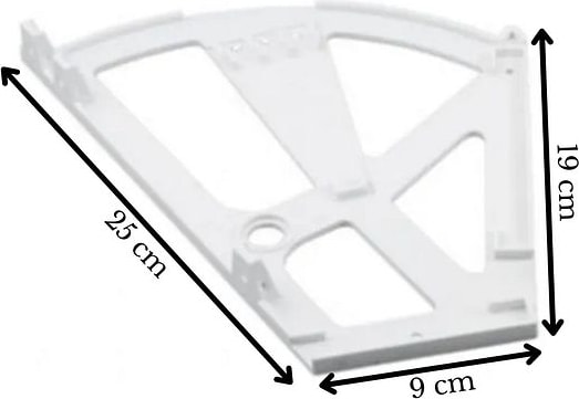 Ayder 2'li Rulmanlı Ayakkabılık Aparatı Beyaz ( 2 Paket )